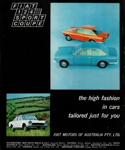 Click to Enlarge 1968 Fiat 124 Sport Coupe