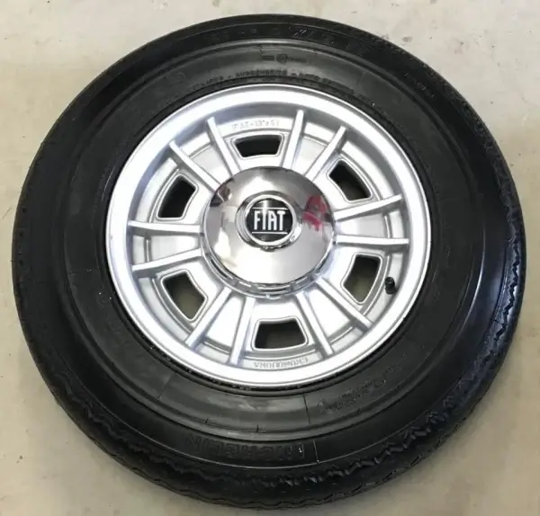 Click to Enlarge Fiat 124 Spider Wheels With 165 - 13 Tires