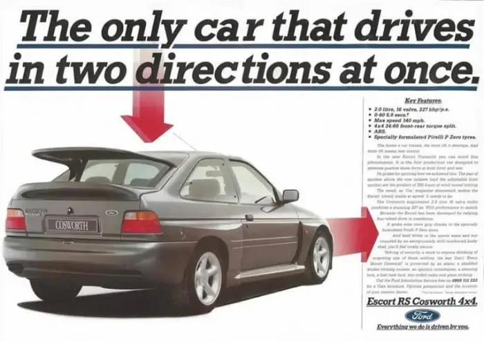 Click to Enlarge Ford Escort Advert