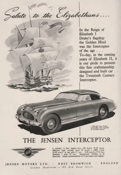 Click to Enlarge Early Jensen Interceptor Advert