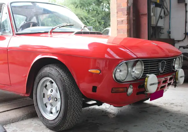 Lancia Fulvia with New Michelin XAS Tires at Longstone