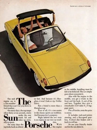 Click to Enlarge Porsche 914 Advertisement - The Sun Porsche