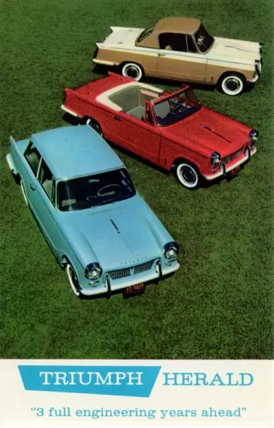 Click to Enlarge 1960 Triumph Herald Sedan, Convertible, & Coupe Tires