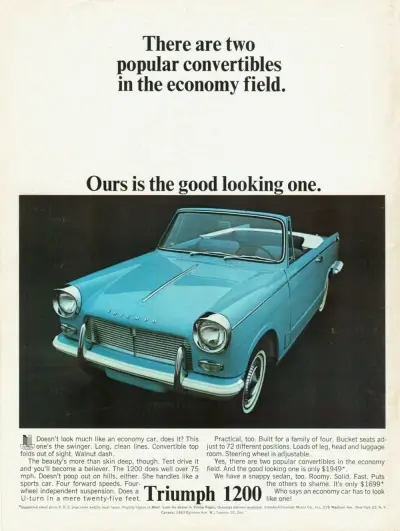Click to Enlarge 1964 Triumph 1200 Herald Tires